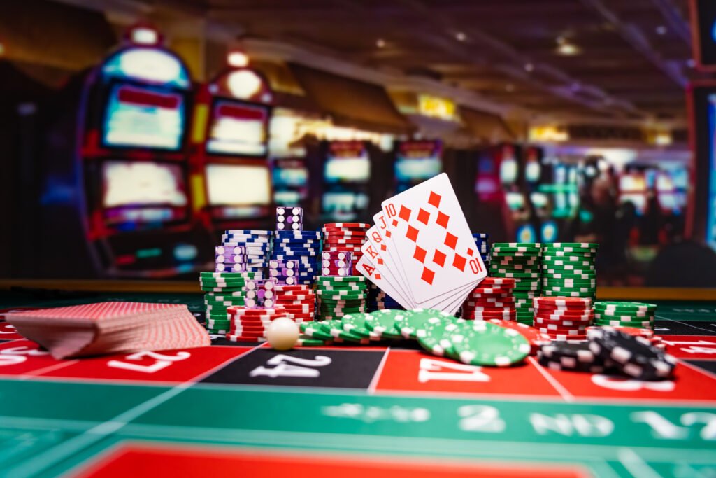Casino set with Roulette